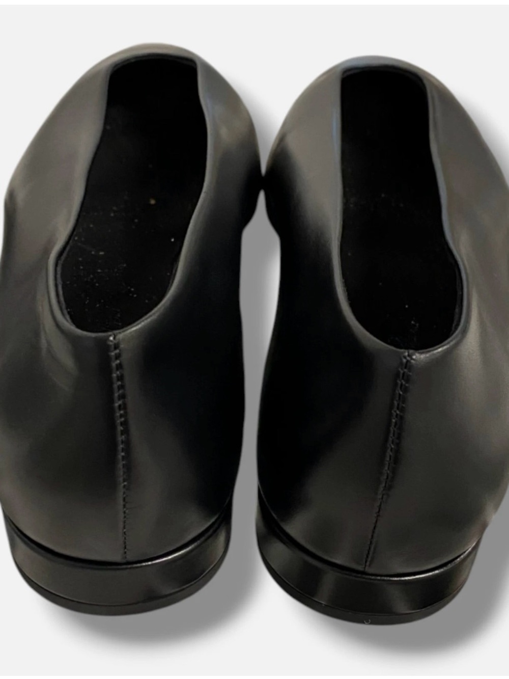 NWT Loro Piana Rebecca Black Pointed-Toe Leather Flats Size EU40 - Picture 2 of 5